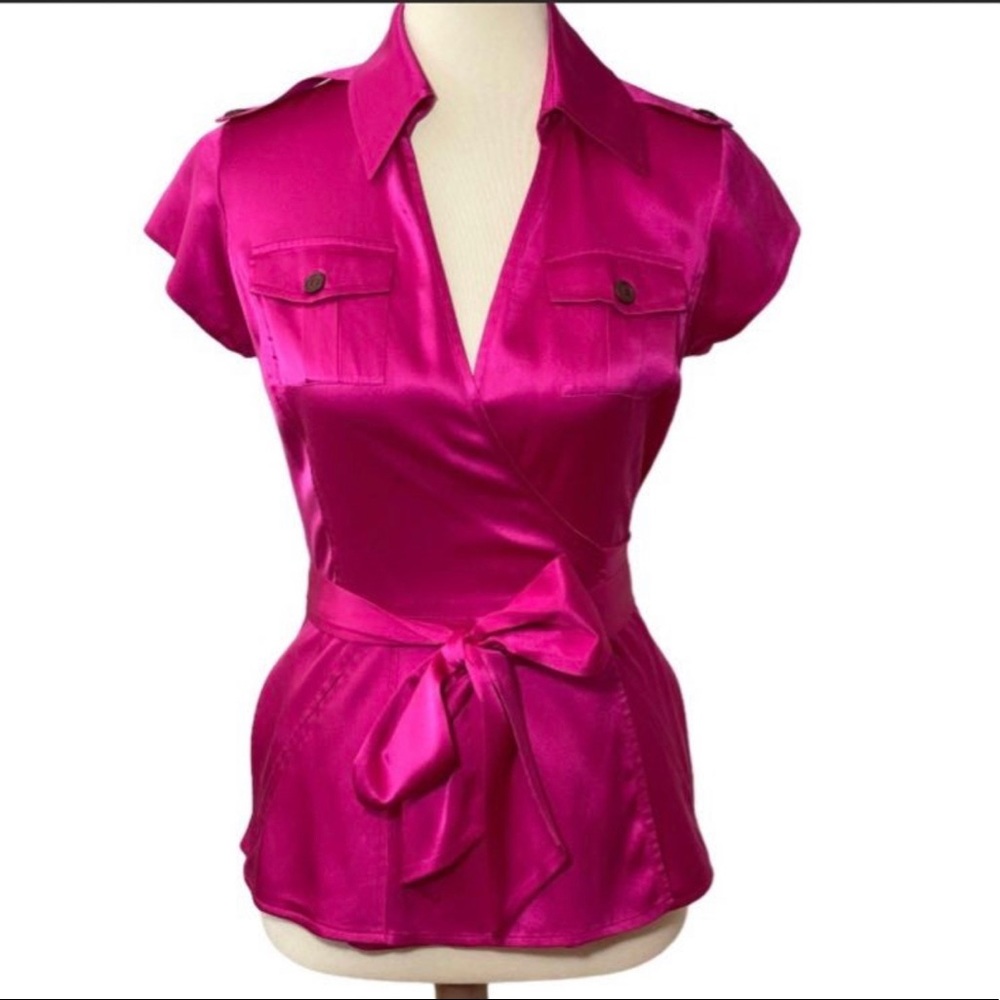 Diane von Furstenberg silk wrap top